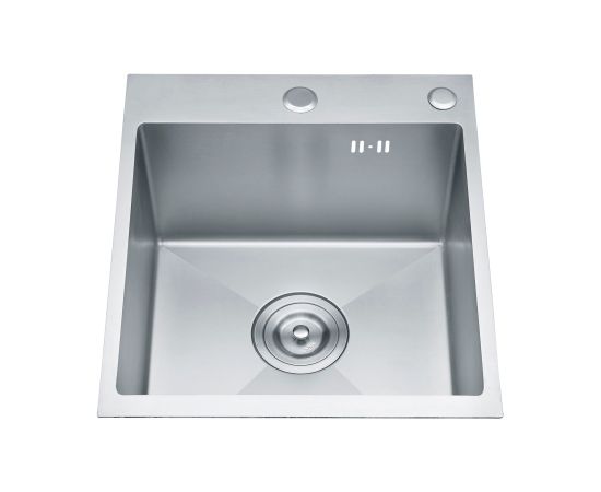 Nerūsējoša tērauda izlietne VENTO 40X50X22 iegriežama, satīna Nerūsējoša tērauda izlietnes