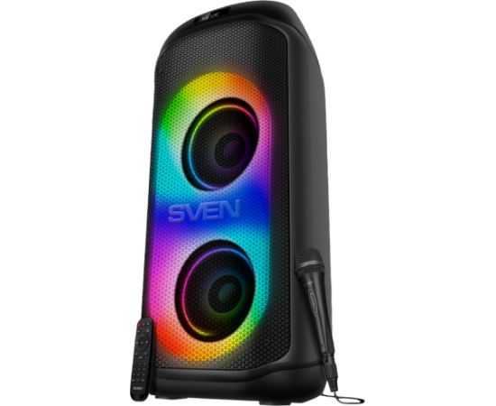 Speaker SVEN PS-1050, black (200W, TWS, Bluetooth, FM, USB, microSD, LED-display, 7200mAh) Bezvadu skaļruņi