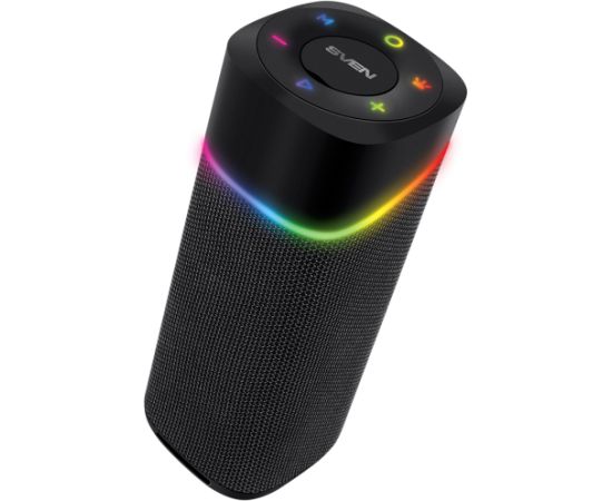 2.0 portable speaker SVEN PS-155, black, power output 2x5 W (RMS), TWS, Bluetooth, FM, USB, lithium battery Bezvadu skaļruņi