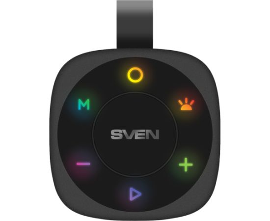 2.0 portable speaker SVEN PS-155, black, power output 2x5 W (RMS), TWS, Bluetooth, FM, USB, lithium battery Bezvadu skaļruņi