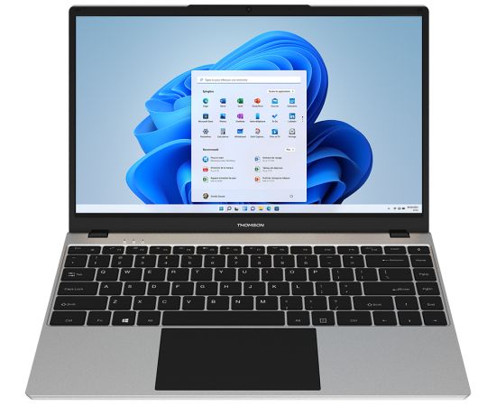 Thomson laptop Neo N14, 14.1-inch, Intel Celeron N4020, 1920x1080 FHD IPS, 8Gb RAM DDR4, 256Gb SSD, WiFi AC, BT, 1MP Webcam, 8000mAh 7.6V 14h, TypeC data, Windows 11, keyboard EN, Silver Portatīvie datori