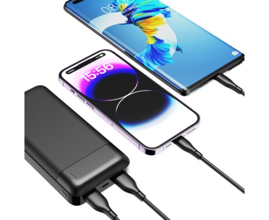 Dudao   Powerbank Dudao K18 Pro 20000mAh USB-A / USB-C / Micro USB - black Power Banks