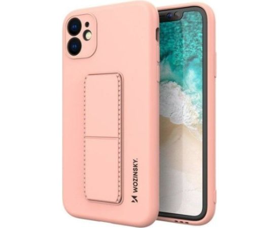 Wozinsky Samsung  Galaxy A52s 5G / A52 5G / A52 4G Kickstand Case Silicone Stand Cover Pink Чехлы - альтернативные