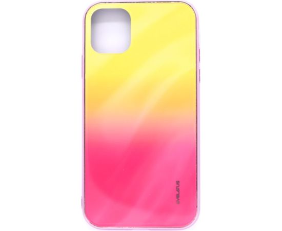 Evelatus Apple  iPhone 11 Water Ripple Full Color Electroplating Tempered Glass Gradient Yellow-Pink Neoriģinālie Maciņi