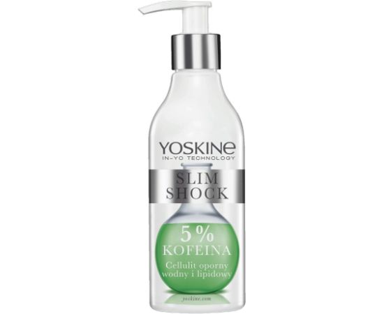 Yoskine, Slim Shock, Caffeine 5%, Anti-Cellulite, Body Cream, Body & Legs, 200 ml Ķermeņa kosmētika