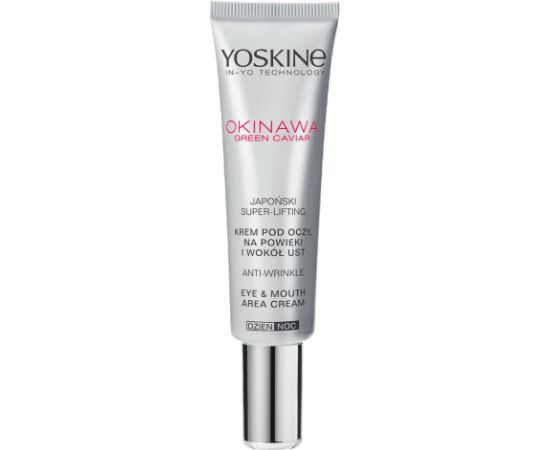 Yoskine, Okinawa, Green Caviar, Anti-Wrinkle, Day & Night, Eye Cream, 15 ml Dekoratīvā kosmētika