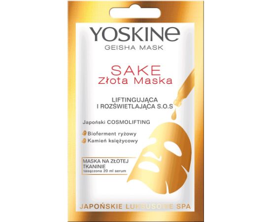Yoskine, Geisha, Lifting, Sheet Mask, Face, 20 ml Sejas kopšana