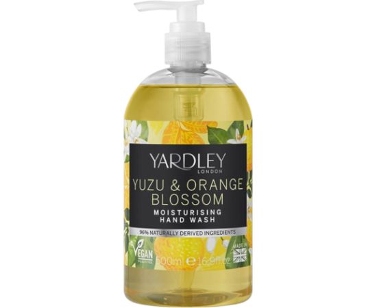 Yardley, Yuzu & Orange Blossom, Cleansing, Hand Gel, 500 ml Ķermeņa kosmētika