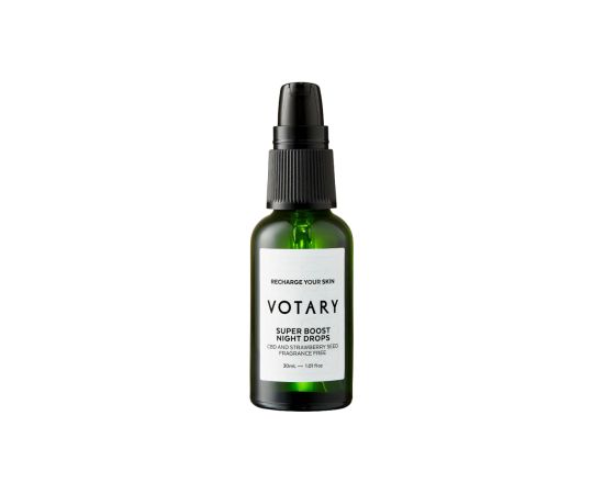 Votary, Super Boost, CBD & Strawberry Seeds, Recovery, Night, Oil, For Face, 30 ml Sejas kopšana