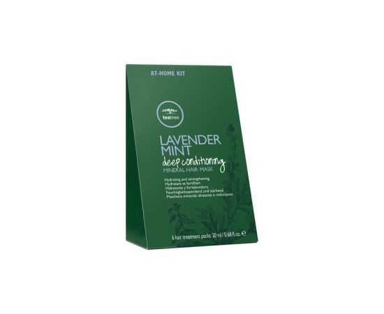 Set, Tea Tree by Paul Mitchell, Lavender Mint Deep Conditioning, Paraben-Free, Hair Treatment Cream Mask, Hydrating & Strengthening, 6 pcs, 20 ml Matu kopšana