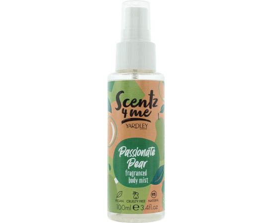 Yardley, Scentz 4 Me Passionate Pear, Scented Spray, For Women, 100 ml Unisex Smaržas