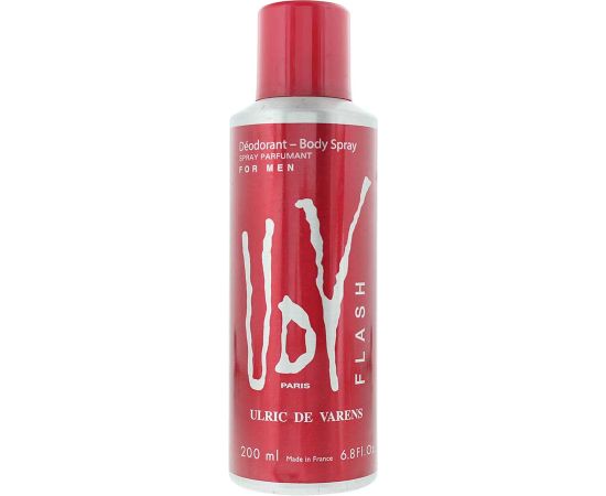 Ulric De Varens, Flash, Deodorant Spray, For Men, 200 ml Dezodoranti