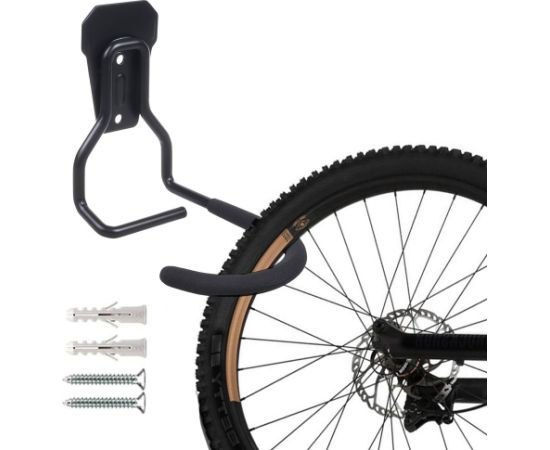 Maclean Bicycle Stand Bike Wall Mount Holder Vertical Steel Storage Hook 20kg Garage Велосипеды