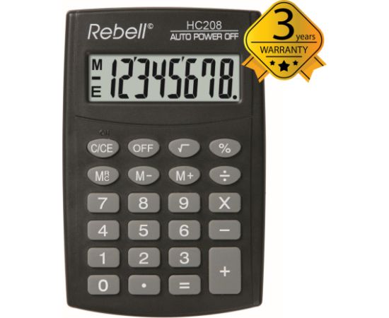 Calculator pocket Rebell HC208 Jaunumi - Birojam