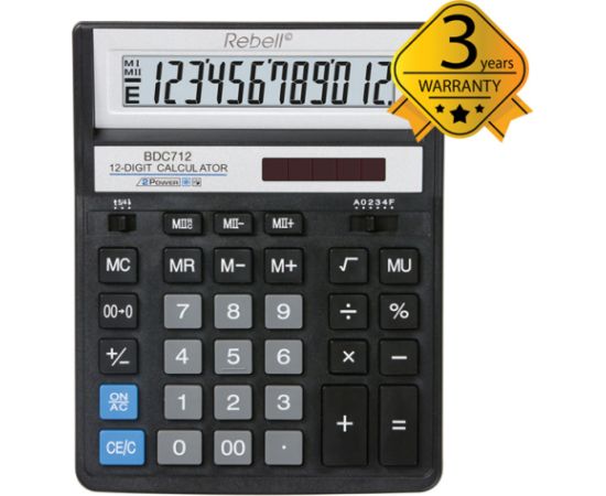 Calculator Desktop Rebell BDC712BK Jaunumi - Birojam
