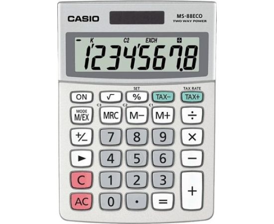 Kalkulator Casio (MS-88ECO) Jaunumi - Birojam