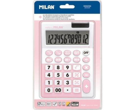 Kalkulator z dużymi klawiszami Antibacterial MILAN Jaunumi - Birojam
