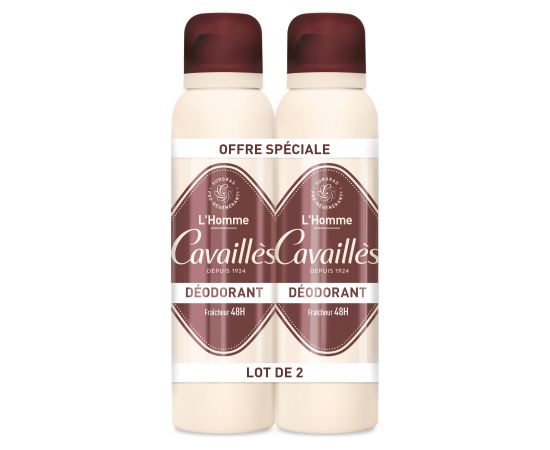 Set Duo, Roge Cavailles, L'Homme, 48h Protection, Deodorant Spray, For Men, 2 pcs, 150 ml Dezodoranti