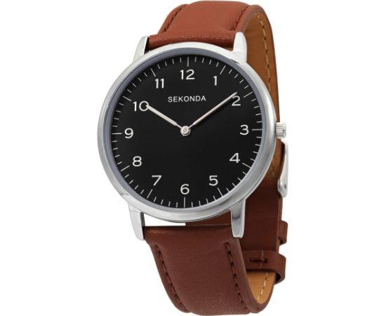 Sekonda, Sekonda, Quartz Leather Strap Watch, 1348.84, For Men Rokas pulksteņi 