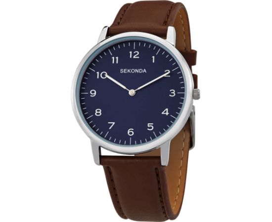 Sekonda, Sekonda, Quartz Leather Strap Watch, 1347.84, For Men Rokas pulksteņi 