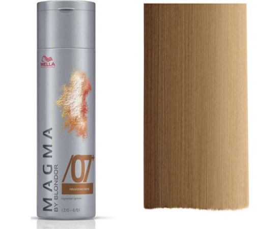 Wella Professionals, Magma By Blondor, Hair Colouring Cream Toner, /07+ Dark Chestnut, For Foiling And FreeHand Techniques, 120 g Matu kopšana