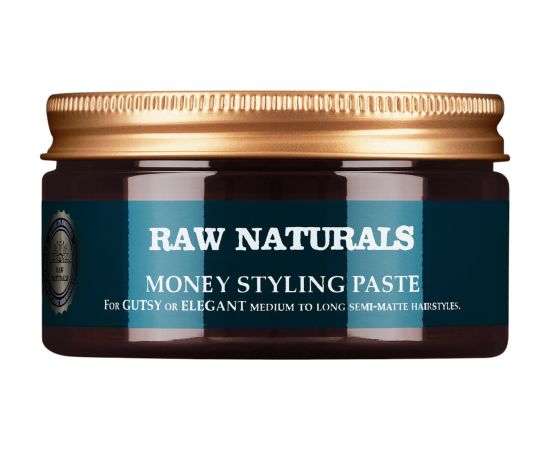 Raw Naturals, Money Styling, Paraben-Free, Hair Styling Paste, Firm Hold, Medium to high, Hair, 100 ml Matu kopšana