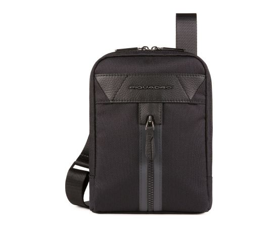 Piquadro, Trakai, Shoulder Bag, Textile Crossbody Bag, Black, 23 x 17 x 5 cm, For Women Сумки, обложки для ноутбуков