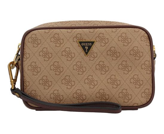 Guess, Vezzola, Polyurethane, Small, Textile Crossbody Bag, Brown, GU154H046-O11, 13x20x5 cm, Unisex Somas portatīvajiem datoriem