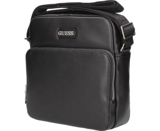 Guess, Torba, Textile Crossbody Bag, Black, 19 x 23 x 2 cm, For Men Somas portatīvajiem datoriem
