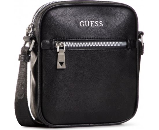 Guess, Scala, Mini, Textile Crossbody Bag, Black, For Men Somas portatīvajiem datoriem