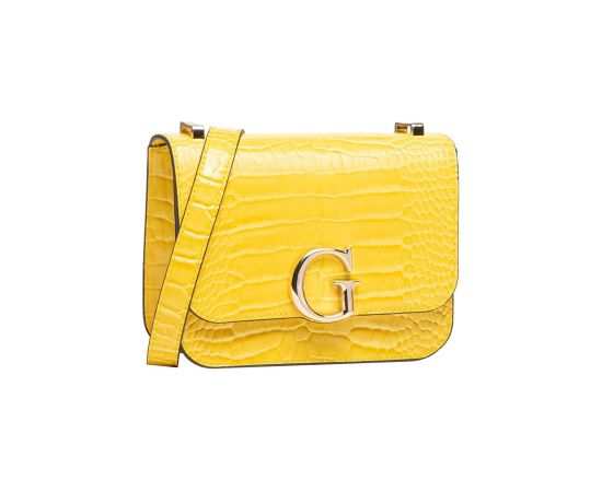Guess, Corily, Textile Crossbody Bag, Yellow, 18.5 x 14.5 x 7 cm, For Women Somas portatīvajiem datoriem