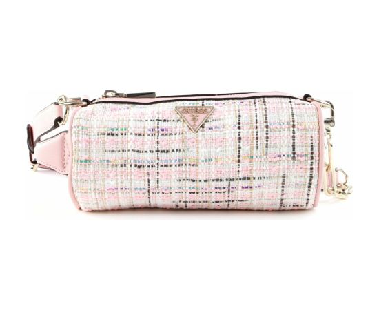 Guess, Manhattan, Polyester, Shoulder Bag, Textile Crossbody Bag, Pink Tweed, For Women Somas portatīvajiem datoriem
