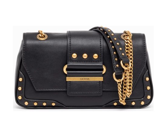 Guess, Greta, Polyurethane, Textile Crossbody Bag, Black, hwvb81 29210, 16 x 29 x 5.3 cm, For Women Somas portatīvajiem datoriem