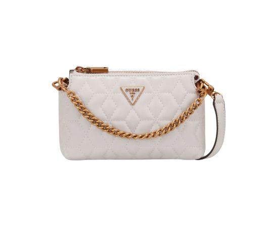 Guess, Elenia, Mini, Textile Crossbody Bag, Stone, QB867772, For Women Somas portatīvajiem datoriem