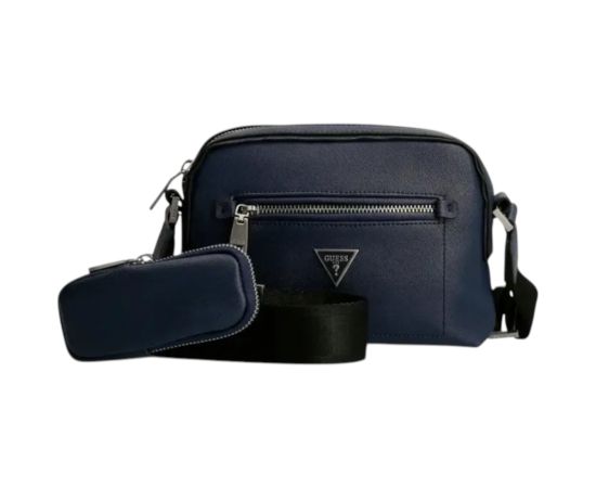 Guess, Certosa, Synthetic Leather, Textile Crossbody Bag, Blue, HMCERTP2228, 19.5 x 22.5 x 132 cm, For Women Сумки, обложки для ноутбуков