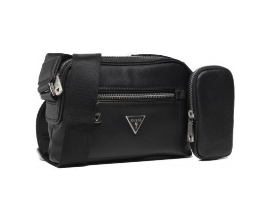 Guess, Certosa, Polyester, Camera Bag, Textile Crossbody Bag, Black, 21 x 14 x 4 cm, For Women Somas portatīvajiem datoriem