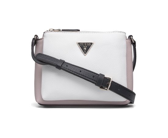 Guess, Becca, Textile Crossbody Bag, White Pink, For Women Somas portatīvajiem datoriem