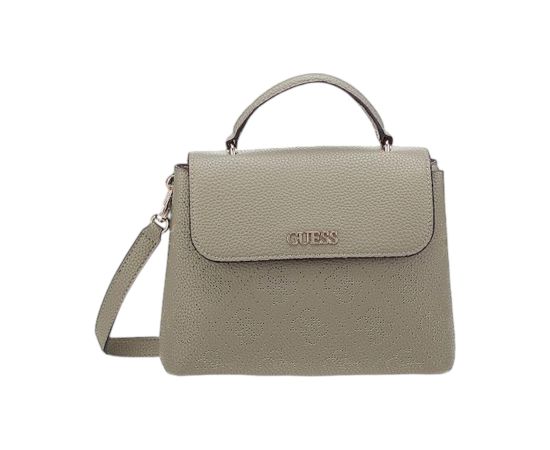 Guess, Amara, Synthetic Leather, 4G Logo, Textile Crossbody Bag, Sage, SG849318, 34 x 29 x 11 cm, For Women Somas portatīvajiem datoriem
