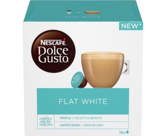Nescafe Dolce Gusto Flat White, 16 portions - Coffee capsules Kafijas kapsulas, kafija