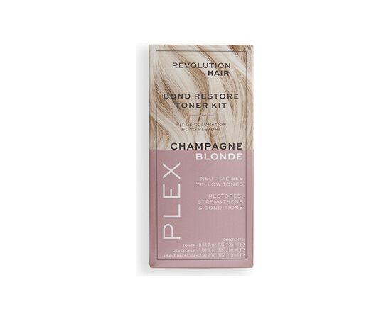 Revolution Haircare Plex Bond Restore Toner Kit 90 ml Chestnut Matu kopšana