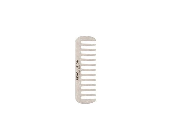 Revolution Haircare Natural Curl Wide Tooth Comb White (curly and thick hair) Matu kopšana
