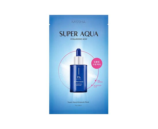 Missha Super Aqua Ampoule Mask - Hydratační plátýnková maska s kyselinou hyaluronovou 28.0g Духи и косметика