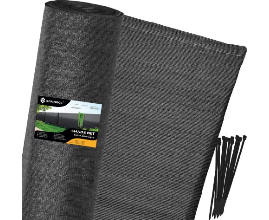 Затеняющая сетка Springos SN0050 65г/м2 1,5х25м антрацит Теплицы