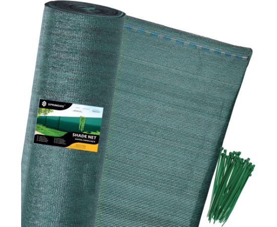 Ēnošanas tīkls Springos SN0046 140g/m2 1x50m zaļš Siltumnīcas