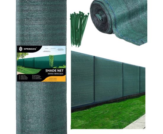 Ēnošanas tīkls Springos SN0029 140g/m2 1,2x50m zaļš Siltumnīcas