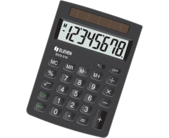 Kalkulator Eleven Eleven kalkulator kieszonkowy ECC-210 8-cyfrowy wyświetlacz Jaunumi - Birojam