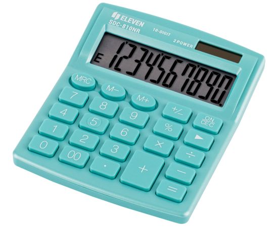 Kalkulator Eleven Eleven Kalkulator SDC810NRGNE zielony 10-cyfrowy wyświetlacz Jaunumi - Birojam