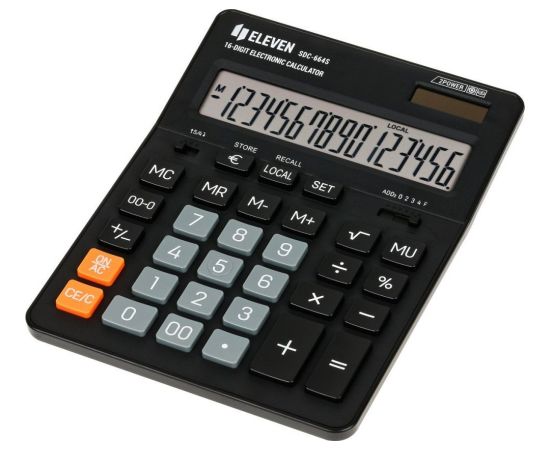 Kalkulator Eleven Eleven Kalkulator SDC664S 16-cyfrowy wyświetlacz Jaunumi - Birojam