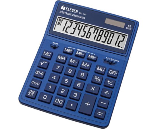 Kalkulator Eleven Eleven Kalkulator SDC-444XRNVE granatowy 12-cyfrowy wyświetlacz Jaunumi - Birojam