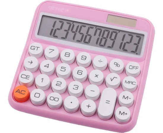 Kalkulator Genie Kalkulator 612P różowy Jaunumi - Birojam